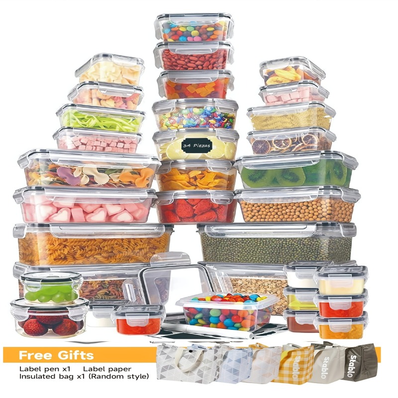 Food Storage Design - Set di 48 Contenitori per Alimenti