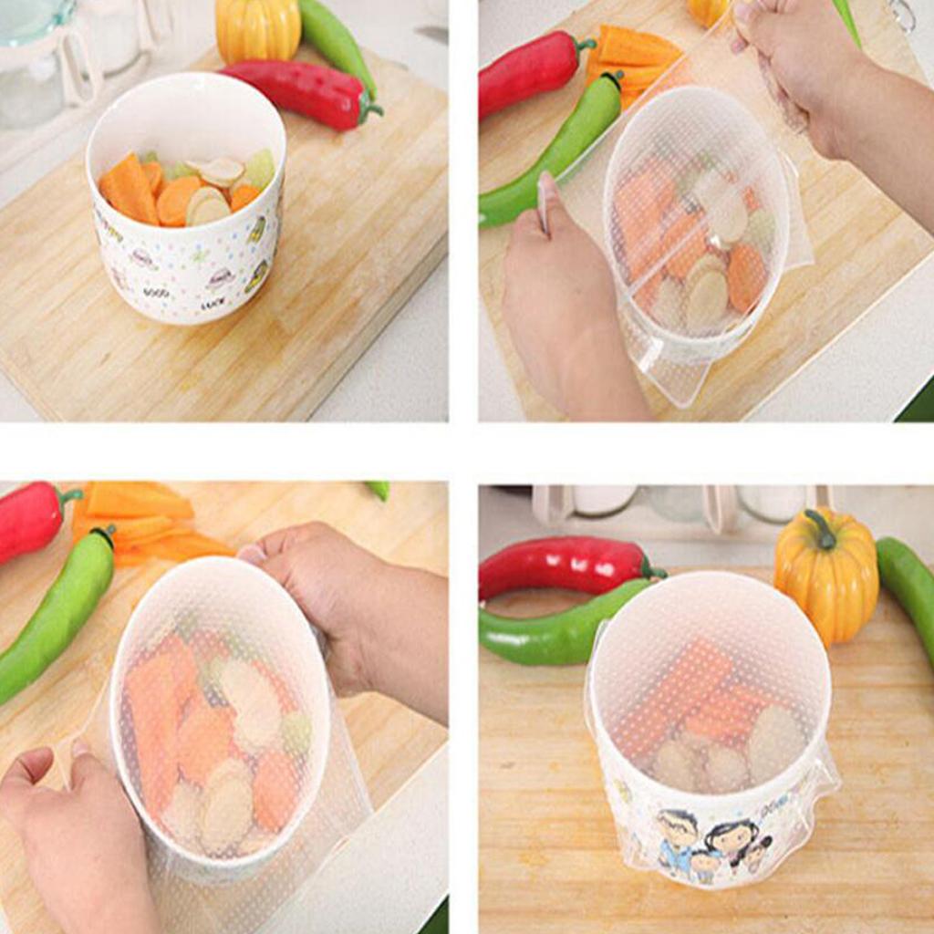 Silicone Stretch Lid - Set di Coperchi Elastici in Silicone