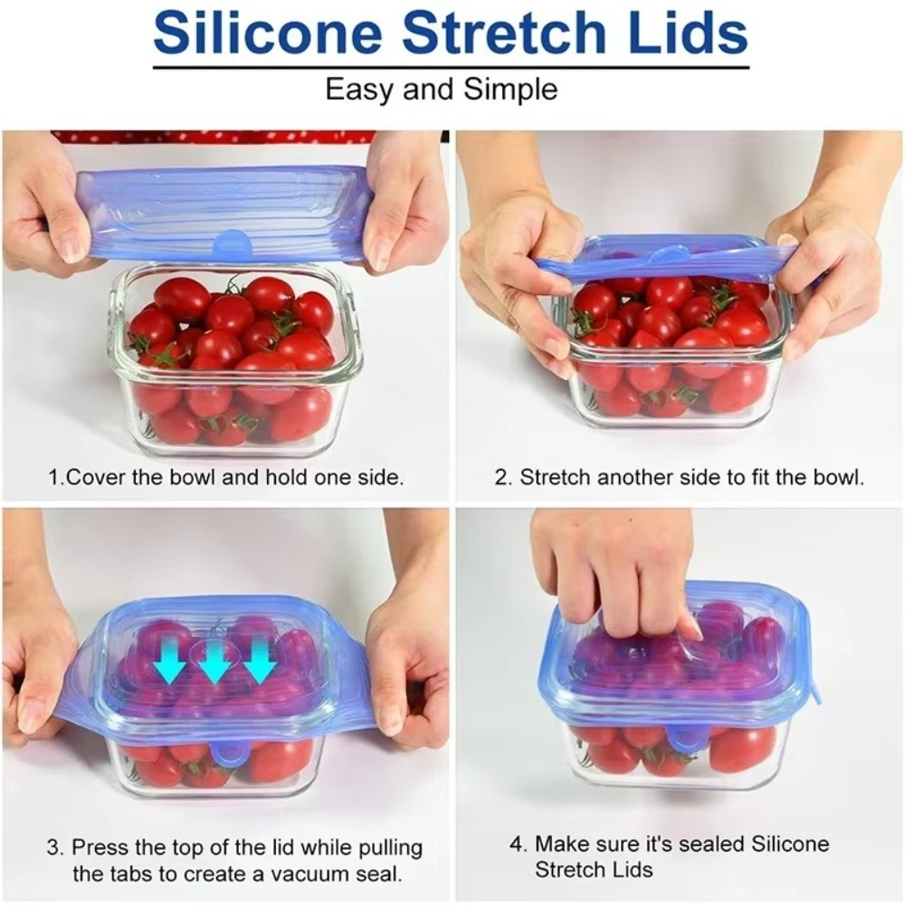 Set di 6 Coperchi in Silicone  - Silicone Stretch Lid recensione e prezzo